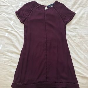 Francesca’s purple shift dress